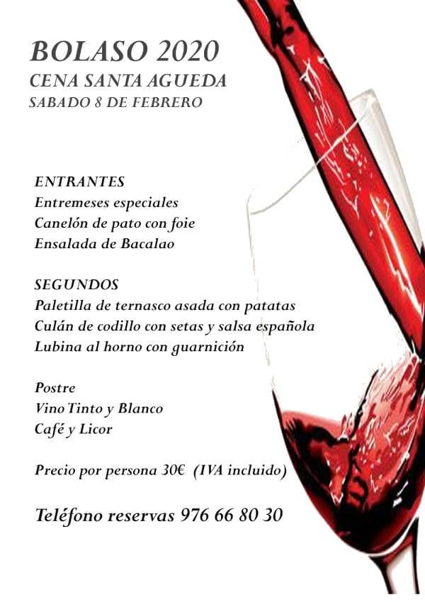 menu santa agueda bolaso